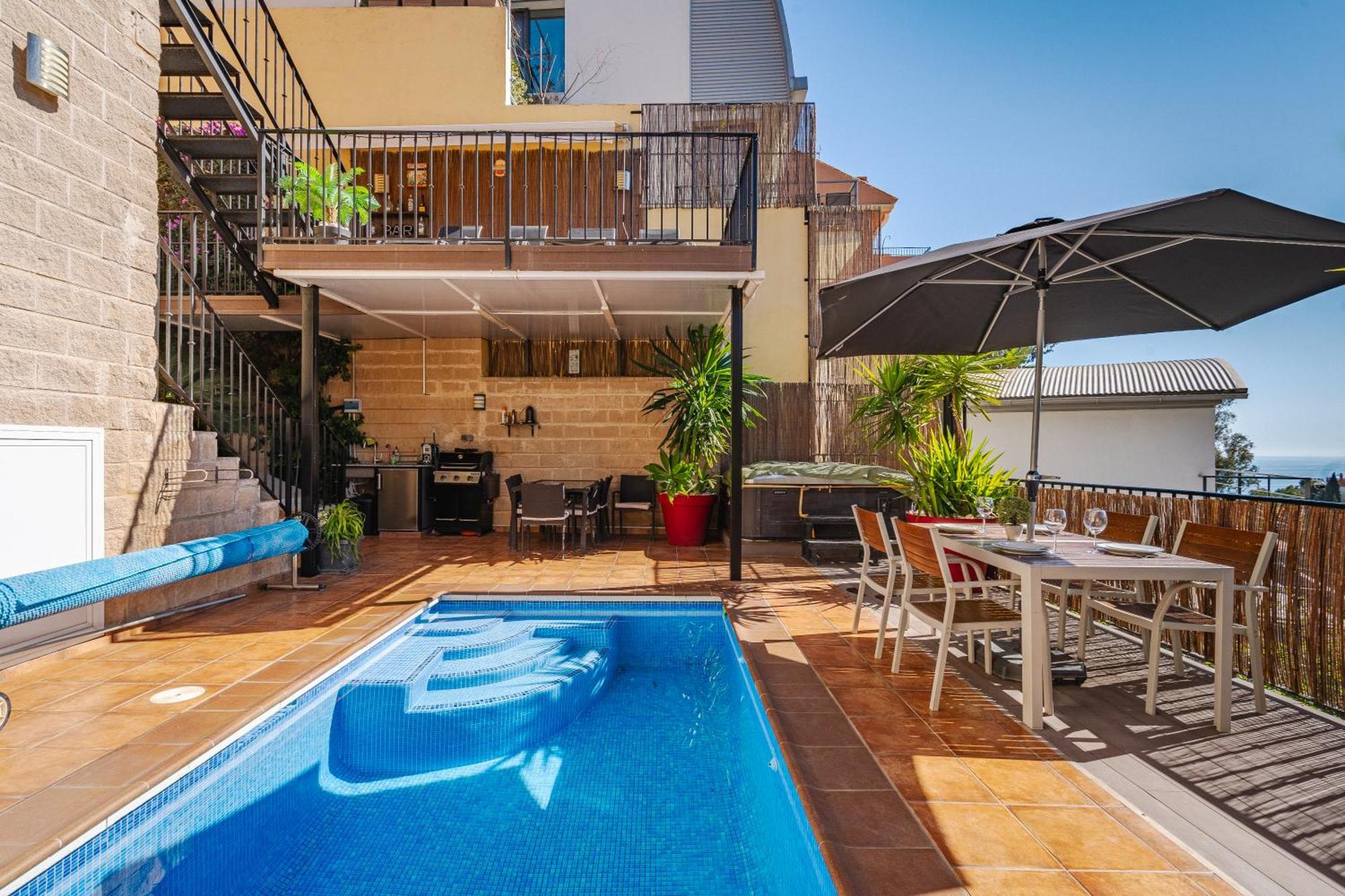 Private Luxurious Hillside Villa With Pool & Sea Views For 8 To 10 Ppl Fuengirola Εξωτερικό φωτογραφία